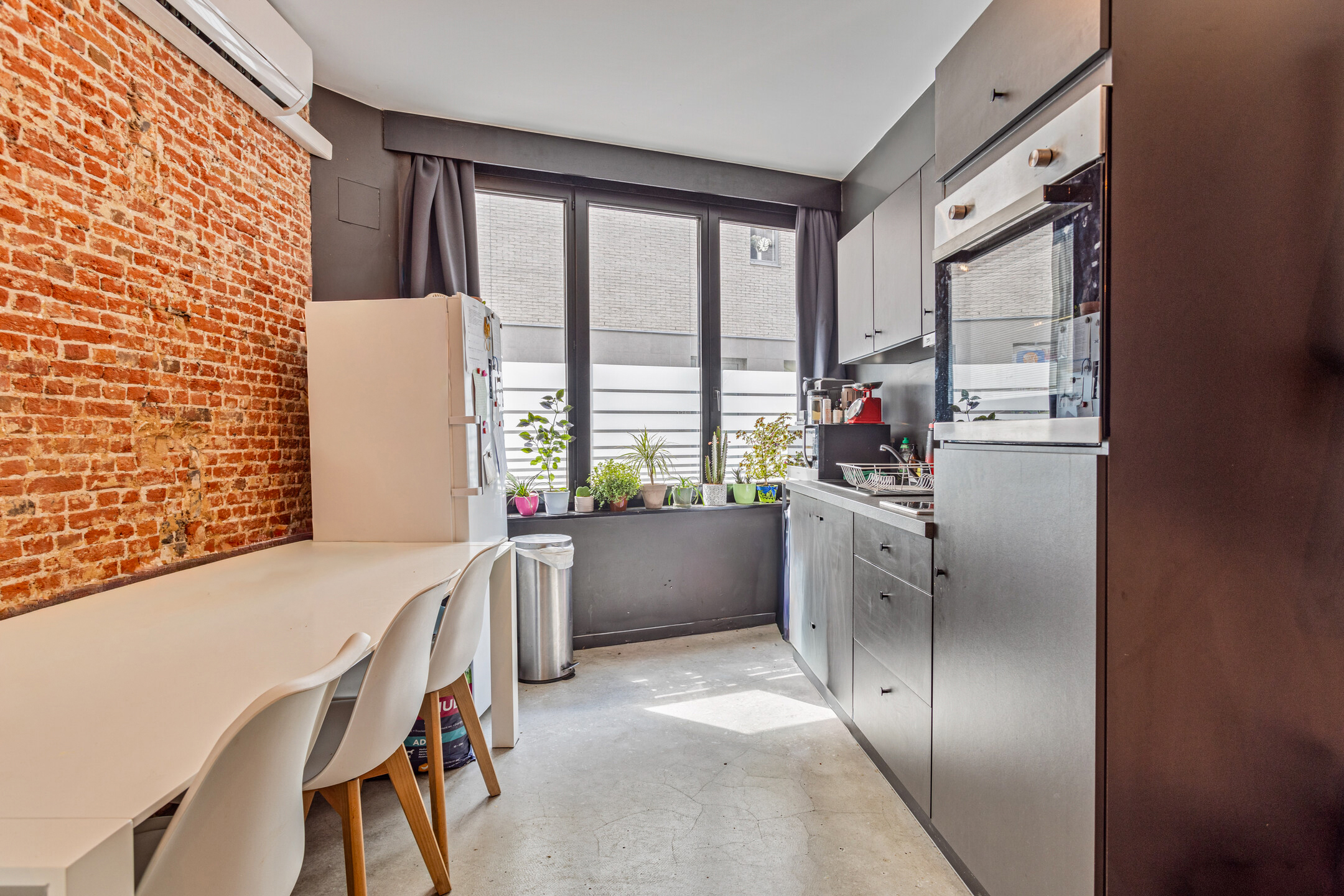 Studio met terras in Antwerpen centrum.
